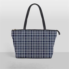 Pattern Carreaux Bleu/blanc Classic Shoulder Handbag by kcreatif