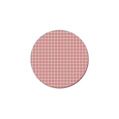 Abstrait carreaux rose/blanc Golf Ball Marker