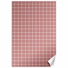 Abstrait carreaux rose/blanc Canvas 24  x 36 