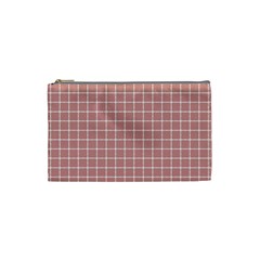 Abstrait carreaux rose/blanc Cosmetic Bag (Small)