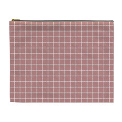 Abstrait carreaux rose/blanc Cosmetic Bag (XL)