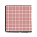 Abstrait carreaux rose/blanc Memory Card Reader (Square 5 Slot) Front