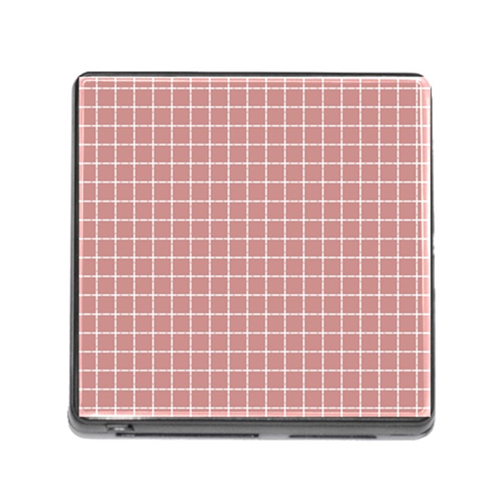 Abstrait carreaux rose/blanc Memory Card Reader (Square 5 Slot)