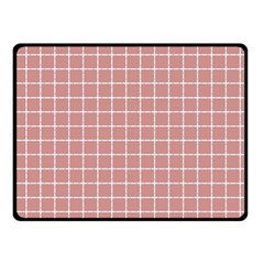 Abstrait carreaux rose/blanc Fleece Blanket (Small)