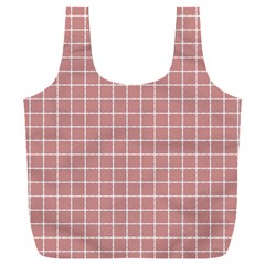 Abstrait carreaux rose/blanc Full Print Recycle Bag (XXXL)