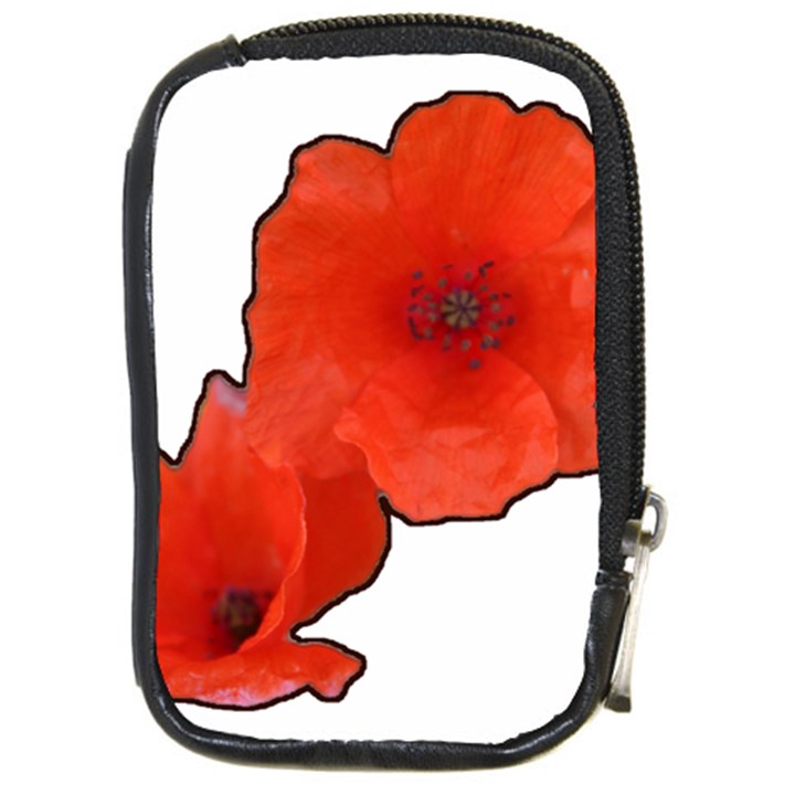 Coquelicots Fleurs Compact Camera Leather Case