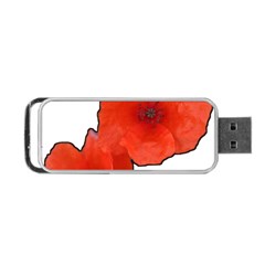 Coquelicots Fleurs Portable Usb Flash (one Side) by kcreatif