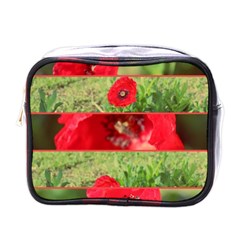 Photos Collage Coquelicots Mini Toiletries Bag (one Side) by kcreatif