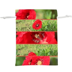 Photos Collage Coquelicots  Lightweight Drawstring Pouch (xl) by kcreatif