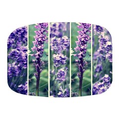 Collage Fleurs Violette Mini Square Pill Box