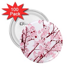 Fleurs De Cerisier 2 25  Buttons (100 Pack)  by kcreatif