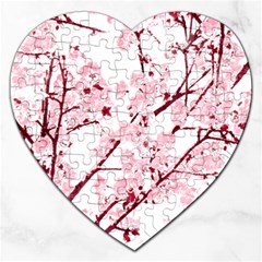 Fleurs De Cerisier Jigsaw Puzzle (heart) by kcreatif