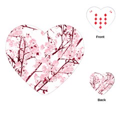 Fleurs De Cerisier Playing Cards Single Design (heart) by kcreatif