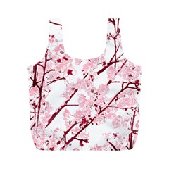 Fleurs De Cerisier Full Print Recycle Bag (m) by kcreatif