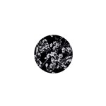 Fleurs de cerisier Noir & Blanc 1  Mini Buttons Front