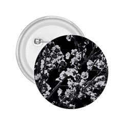 Fleurs De Cerisier Noir & Blanc 2 25  Buttons by kcreatif