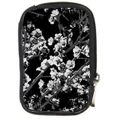 Fleurs De Cerisier Noir & Blanc Compact Camera Leather Case by kcreatif