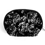 Fleurs de cerisier Noir & Blanc Accessory Pouch (Medium) Front