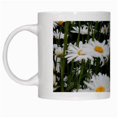 Champs De Marguerites White Mugs by kcreatif