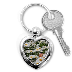 Champs De Marguerites Key Chain (heart) by kcreatif