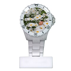 Champs De Marguerites Plastic Nurses Watch by kcreatif