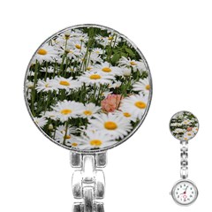 Champs De Marguerites Stainless Steel Nurses Watch