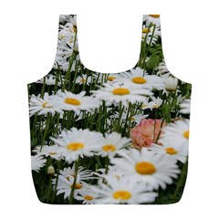 Champs De Marguerites Full Print Recycle Bag (l) by kcreatif