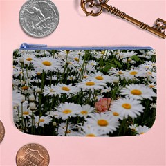 Champs De Marguerites Large Coin Purse by kcreatif