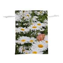 Champs De Marguerites Lightweight Drawstring Pouch (l) by kcreatif