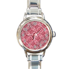 Fancy Ornament Pattern Design Round Italian Charm Watch by dflcprintsclothing