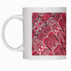 Fancy Ornament Pattern Design White Mugs