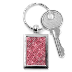 Fancy Ornament Pattern Design Key Chain (rectangle)