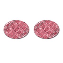 Fancy Ornament Pattern Design Cufflinks (oval)