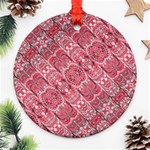 Fancy Ornament Pattern Design Round Ornament (Two Sides) Front