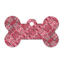 Fancy Ornament Pattern Design Dog Tag Bone (two Sides) by dflcprintsclothing