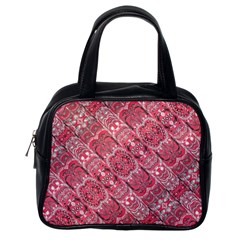 Fancy Ornament Pattern Design Classic Handbag (one Side)