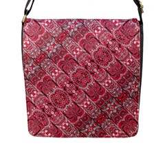 Fancy Ornament Pattern Design Flap Closure Messenger Bag (l)