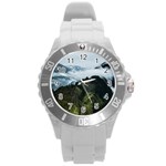 Green mountain Round Plastic Sport Watch (L) Front