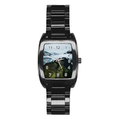 Green mountain Stainless Steel Barrel Watch