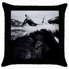 Whales Dream Throw Pillow Case (black) by goljakoff