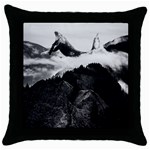 Whales dream Throw Pillow Case (Black) Front