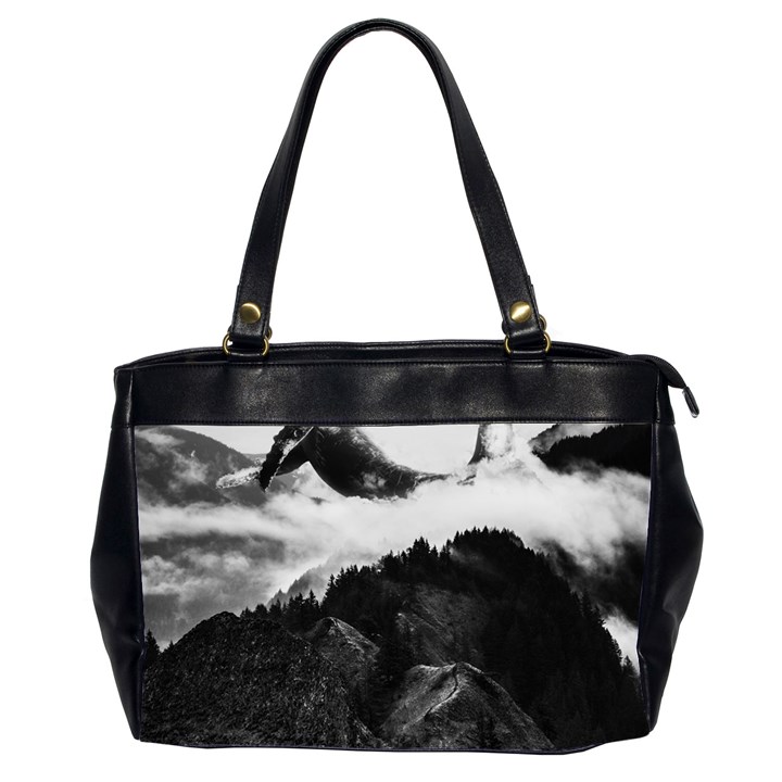 Whales dream Oversize Office Handbag (2 Sides)