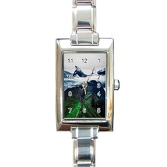 Whales Peak Rectangle Italian Charm Watch by goljakoff