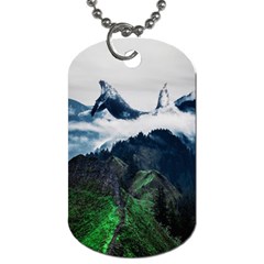 Whales Peak Dog Tag (one Side) by goljakoff