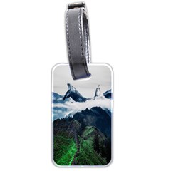 Whales Peak Luggage Tag (two Sides) by goljakoff