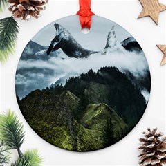 Whale Lands Ornament (round) by goljakoff