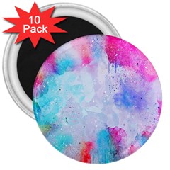 Rainbow Paint 3  Magnets (10 Pack)  by goljakoff