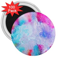 Rainbow Paint 3  Magnets (100 Pack) by goljakoff