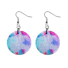 Rainbow Paint Mini Button Earrings by goljakoff