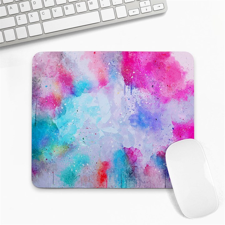 Rainbow paint Large Mousepads